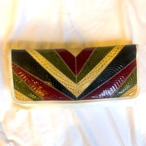 Vintage snakeskin bag